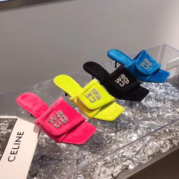 sandals womens peep toe velvet mules rhinestones fluffy slides shoes stilettos high heel warm princetown winter 2021, Black
sandals womens peep toe velvet mules rhinestones fluffy slides shoes stilettos high heel warm princetown winter 2021, Black