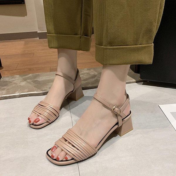 thick heel sandals women pu narrow band fashion ankle buckle shoes summer office open toe high heels 2021, Black
thick heel sandals women pu narrow band fashion ankle buckle shoes summer office open toe high heels 2021, Black