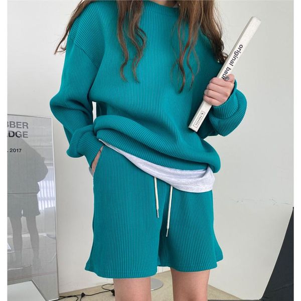 women's tracksuits casual women two-piece suit outfits 2021 solid home loose drawstring shorts 2 piece sets sports tracksuit, Gray
women's tracksuits casual women two-piece suit outfits 2021 solid home loose drawstring shorts 2 piece sets sports tracksuit, Gray