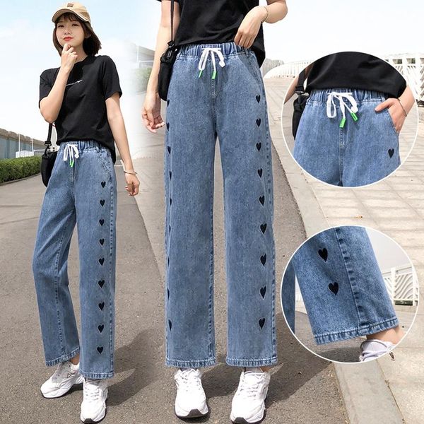 women's jeans junior and middle school students straight-leg pants girls' spring autumn clothing 12 teenagers 13 girlish 15 years, Blue
women's jeans junior and middle school students straight-leg pants girls' spring autumn clothing 12 teenagers 13 girlish 15 years, Blue