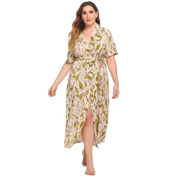 women's sleepwear spring summer ladies' casual short sleeve v-neck nightgown floral print long style nightdress for home wear plus, Black;red
women's sleepwear spring summer ladies' casual short sleeve v-neck nightgown floral print long style nightdress for home wear plus, Black;red