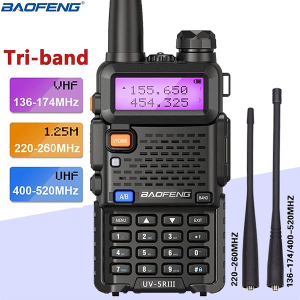 walkie talkie uv-5r iii 5w 1800mah tri-band 136-174/220-260/400-520mhz amateur ham handheld portable radio comunicador
walkie talkie uv-5r iii 5w 1800mah tri-band 136-174/220-260/400-520mhz amateur ham handheld portable radio comunicador