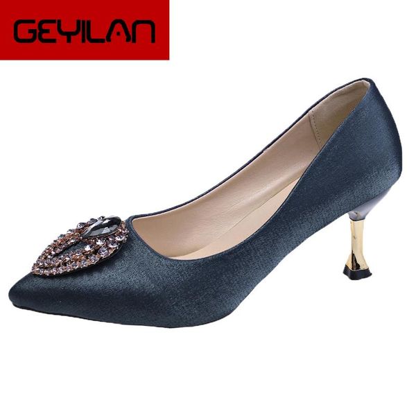 dress shoes autumn sweet crystal buckle pointed toe women pumps concise suede shallow female super high heels wedding shoe u14-15, Black
dress shoes autumn sweet crystal buckle pointed toe women pumps concise suede shallow female super high heels wedding shoe u14-15, Black