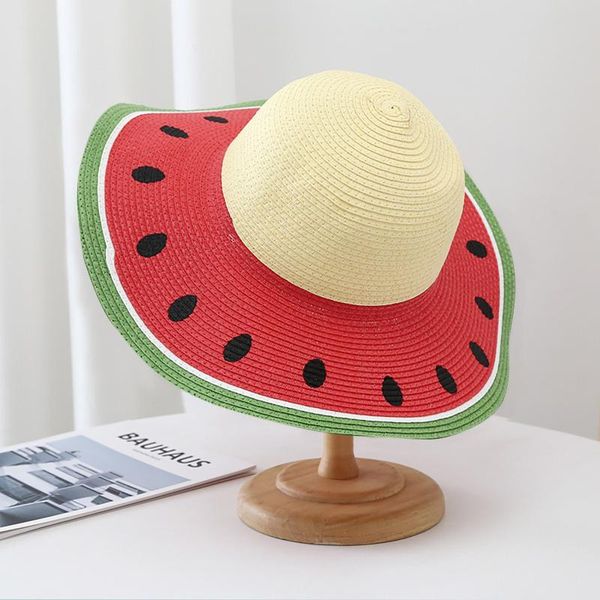 summer sun hat toddler baby kids watermelon straw outdoor printing pattern hats panama beach fisherman's cap, Black;white
summer sun hat toddler baby kids watermelon straw outdoor printing pattern hats panama beach fisherman's cap, Black;white