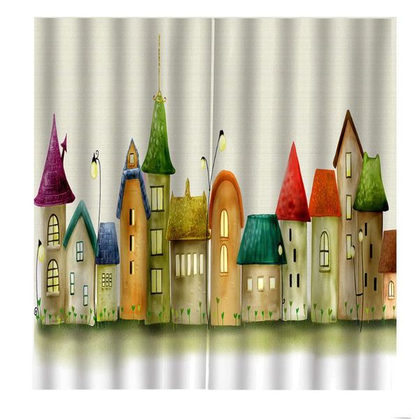 modern custom 3d stereo cute cartoon hand painted house kindergarten children's bedroom blackout window drapes decor curtain &
modern custom 3d stereo cute cartoon hand painted house kindergarten children's bedroom blackout window drapes decor curtain &