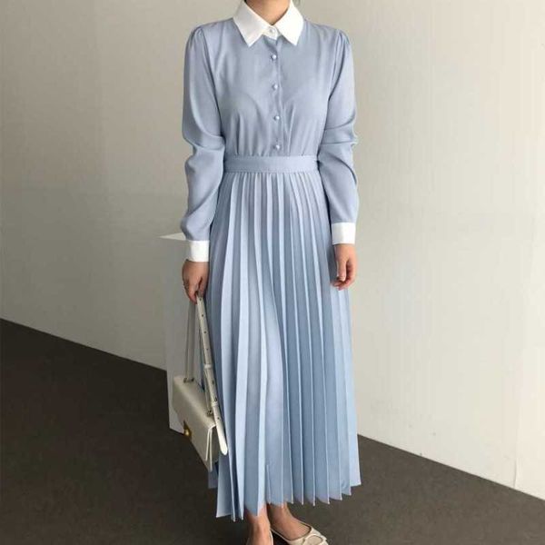 spring chic turn down collar shirt dress women office ol high waist femme vestidos casual slim pleated dresses robe 210526, Black;gray
spring chic turn down collar shirt dress women office ol high waist femme vestidos casual slim pleated dresses robe 210526, Black;gray