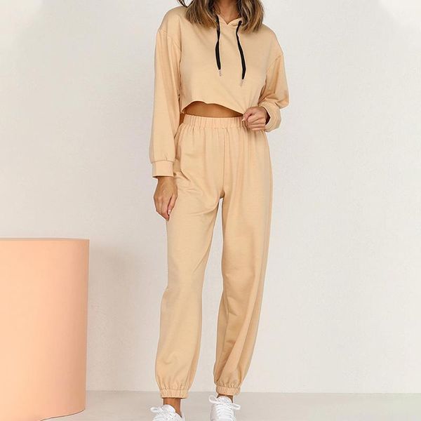 women's two piece pants autumn women pieces set drawstring cropped jogging female suits solid hooded sweatshirt casual lady tracksuit s, White
women's two piece pants autumn women pieces set drawstring cropped jogging female suits solid hooded sweatshirt casual lady tracksuit s, White