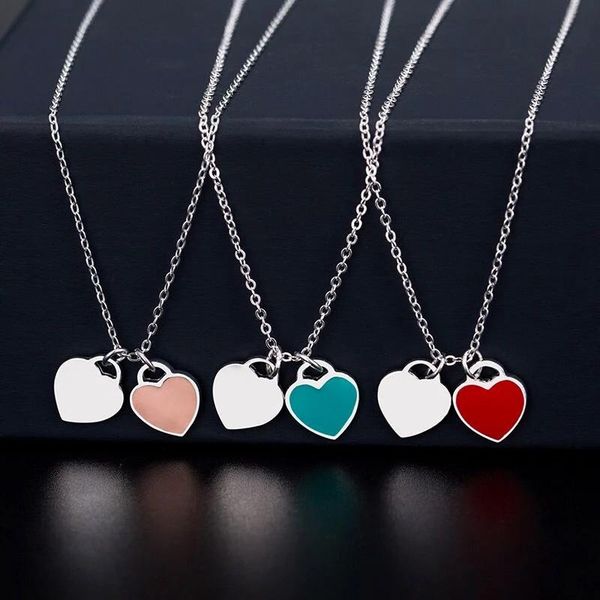 pendant necklaces women's double heart necklace women simple fashion clavicle chain used for wedding engagement jewelry gift, Silver
pendant necklaces women's double heart necklace women simple fashion clavicle chain used for wedding engagement jewelry gift, Silver