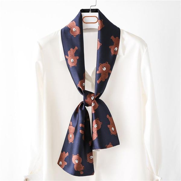scarves fashion korea scarf silk chiffon muffler bear print women hair tie band classic, Blue;gray
scarves fashion korea scarf silk chiffon muffler bear print women hair tie band classic, Blue;gray