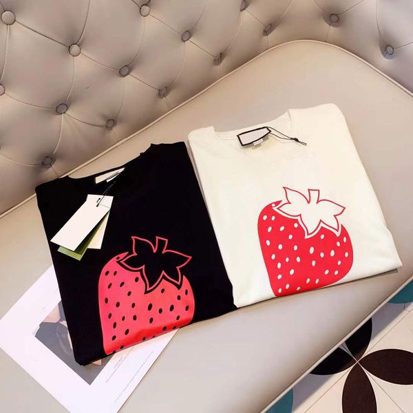 women designers t shirt short sleeve fashion strawberry and letter printing casual tshirts men clothing eusize, White
women designers t shirt short sleeve fashion strawberry and letter printing casual tshirts men clothing eusize, White