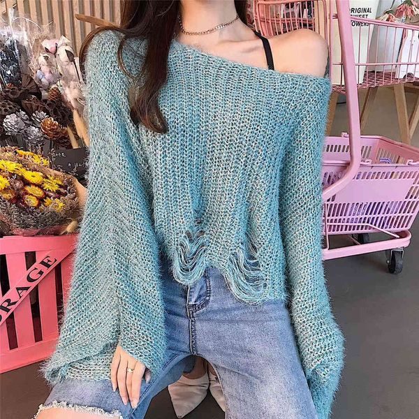 sweaters casual female wrap loose cozy offshoulder burnt sweater sleeve a492, White;black
sweaters casual female wrap loose cozy offshoulder burnt sweater sleeve a492, White;black
