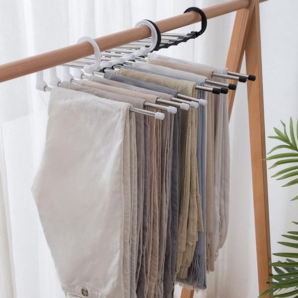 multi-function pants hanger 5 tier portable stainless steel racks trousers clothing storage organization hangers &
multi-function pants hanger 5 tier portable stainless steel racks trousers clothing storage organization hangers &