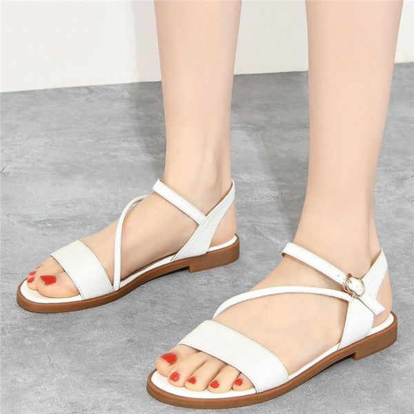 women cow leather low heel gladiator roman sandals female ankle strap open toe summer party platform oxfords shoes casual, Black
women cow leather low heel gladiator roman sandals female ankle strap open toe summer party platform oxfords shoes casual, Black