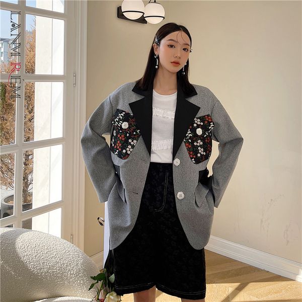 women's stitching printed bandage blazer long-sleeved loose-fitting jacket fashion trend spring autumn 2e1175 210507, White;black
women's stitching printed bandage blazer long-sleeved loose-fitting jacket fashion trend spring autumn 2e1175 210507, White;black