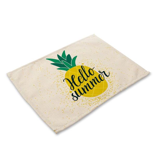 table runner pineapple plant pattern kitchen placemat creative dining mats cotton linen pad bowl cup mat 42*32cm
table runner pineapple plant pattern kitchen placemat creative dining mats cotton linen pad bowl cup mat 42*32cm