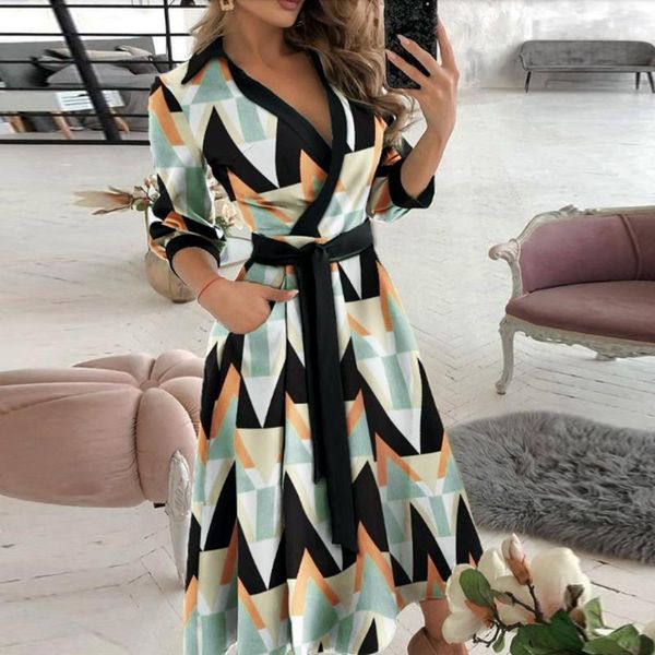 casual dresses women's summer dress printed v-neck female sling office ladies vestidos turn down collar maxi ll3, Black;gray
casual dresses women's summer dress printed v-neck female sling office ladies vestidos turn down collar maxi ll3, Black;gray
