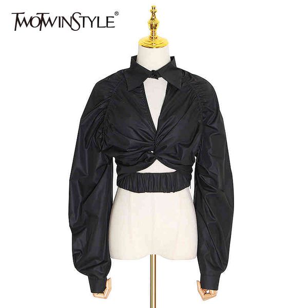 elegant hollow out women blouse lapel collar lantern long sleeve short shirt female fashion clothes spring 210524, White
elegant hollow out women blouse lapel collar lantern long sleeve short shirt female fashion clothes spring 210524, White