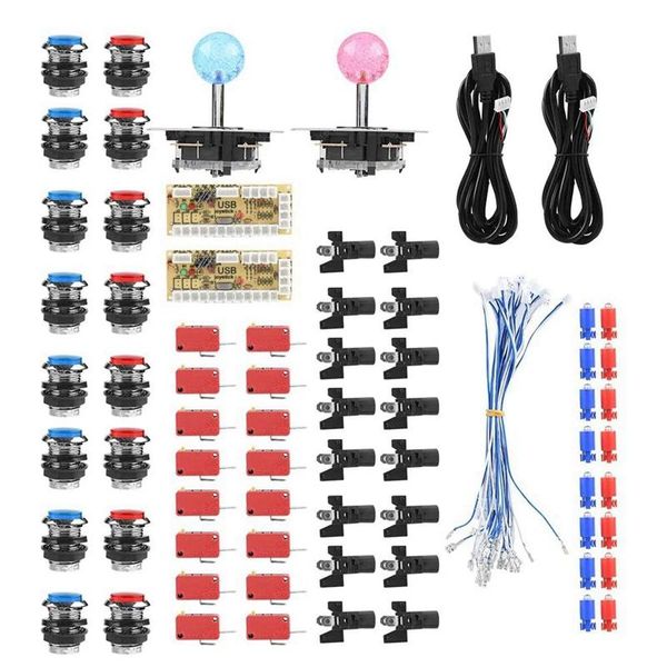 game controllers & joysticks zero-latency joystick button accessories usb two-person led kit suitable for arcade consoles
game controllers & joysticks zero-latency joystick button accessories usb two-person led kit suitable for arcade consoles