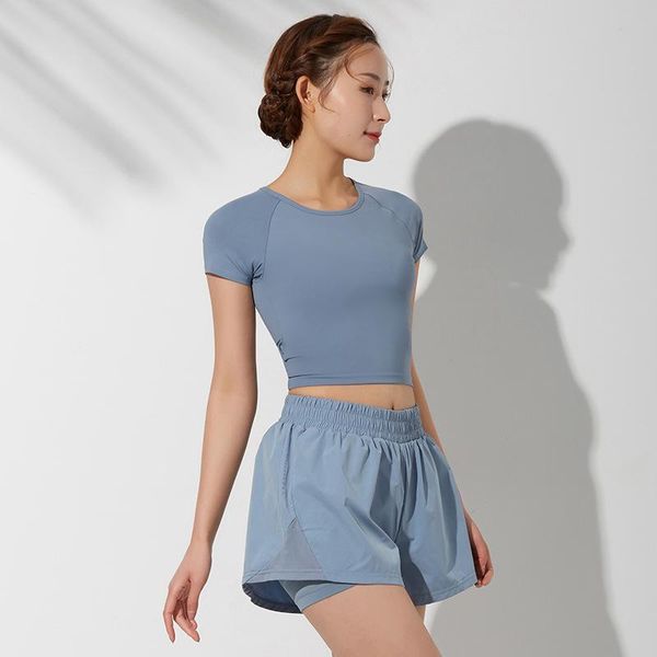 yoga outfit spring summer sports running jacket slim back short sleeved breathable shirt skin workout fitness t-shirts
yoga outfit spring summer sports running jacket slim back short sleeved breathable shirt skin workout fitness t-shirts