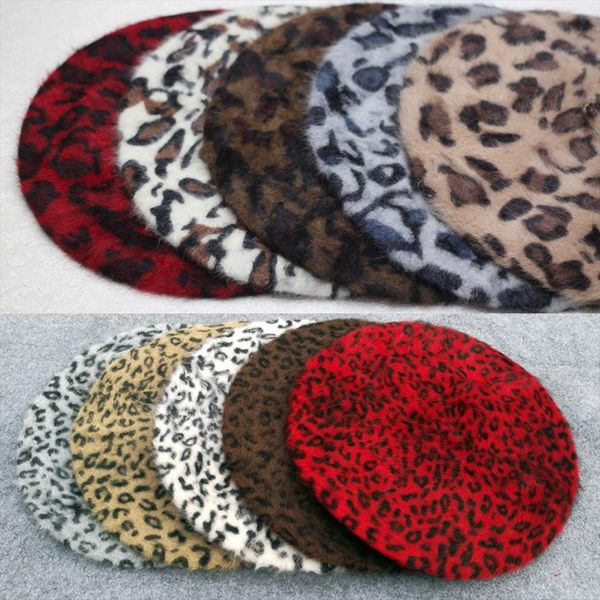 Women Autumn Winter Berets Fashion Leopard Printed Rabbit Beret Cap Ladies Girls Casual Hats Female Painter Warm Walking, Blue;gray
Women Autumn Winter Berets Fashion Leopard Printed Rabbit Beret Cap Ladies Girls Casual Hats Female Painter Warm Walking, Blue;gray