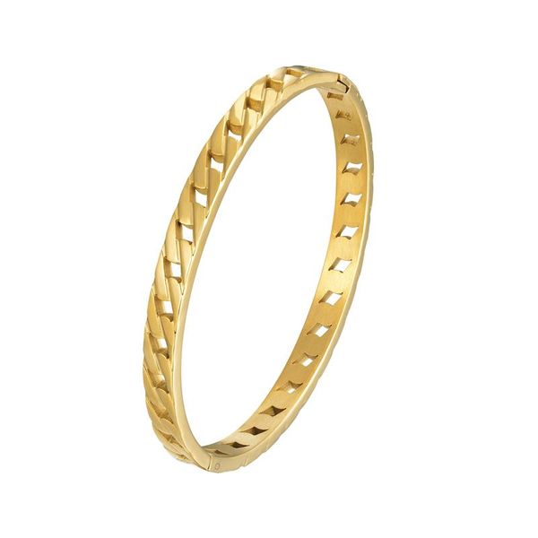 bangle classic design chain shape for women beautiful jewelry stainless steel gold color bracelet wholesale, Black
bangle classic design chain shape for women beautiful jewelry stainless steel gold color bracelet wholesale, Black