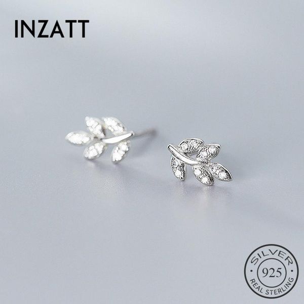stud inzareal 925 sterling silver minimalist zircon leaves earrings for fashion women cute fine jewelry accessories gift, Golden;silver
stud inzareal 925 sterling silver minimalist zircon leaves earrings for fashion women cute fine jewelry accessories gift, Golden;silver