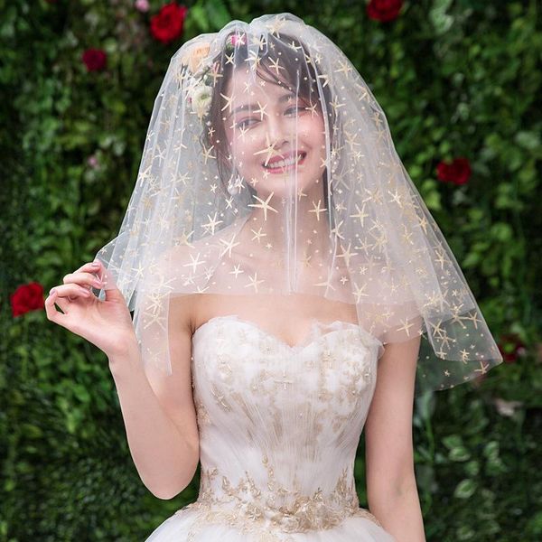 headpieces korean bridal veil, female, super fairy, double-layer style, wedding forest line, short veil, Silver
headpieces korean bridal veil, female, super fairy, double-layer style, wedding forest line, short veil, Silver