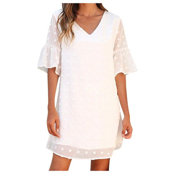 casual dresses women white dress sweet half sleeve v-neck loose chiffon mini for summer 2021 robe femme, Black;gray
casual dresses women white dress sweet half sleeve v-neck loose chiffon mini for summer 2021 robe femme, Black;gray