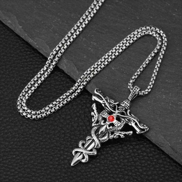 chains dragon cross necklaces pendant for men stainless steel silver color long chain statement necklace punk jewelry gift wholesale
chains dragon cross necklaces pendant for men stainless steel silver color long chain statement necklace punk jewelry gift wholesale