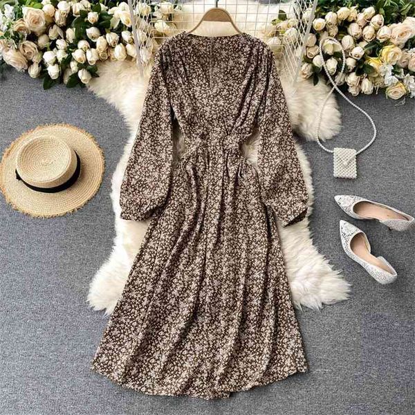 korean women's retro floral print a-line dress autumn winter fashion v-neck slim long sleeve elegant vestidos q407 210527, Black;gray
korean women's retro floral print a-line dress autumn winter fashion v-neck slim long sleeve elegant vestidos q407 210527, Black;gray