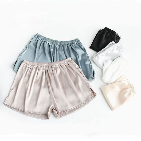 woman shorts women casual summer silk soft safety pants ladies mid waist solid color lace breathable short femme, White;black
woman shorts women casual summer silk soft safety pants ladies mid waist solid color lace breathable short femme, White;black