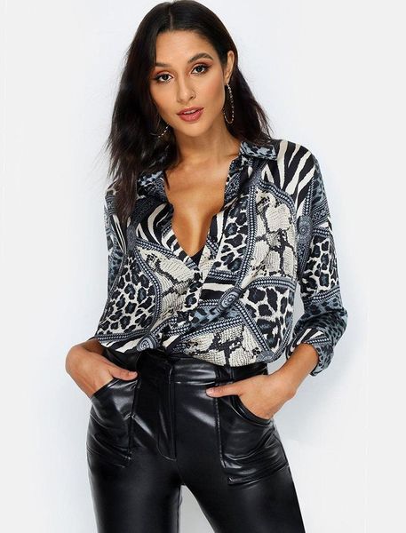 women blouses leopard blouse shirt long sleeve office 2021 fashion autumn casual vintage chemisier femme women's & shirts, White
women blouses leopard blouse shirt long sleeve office 2021 fashion autumn casual vintage chemisier femme women's & shirts, White