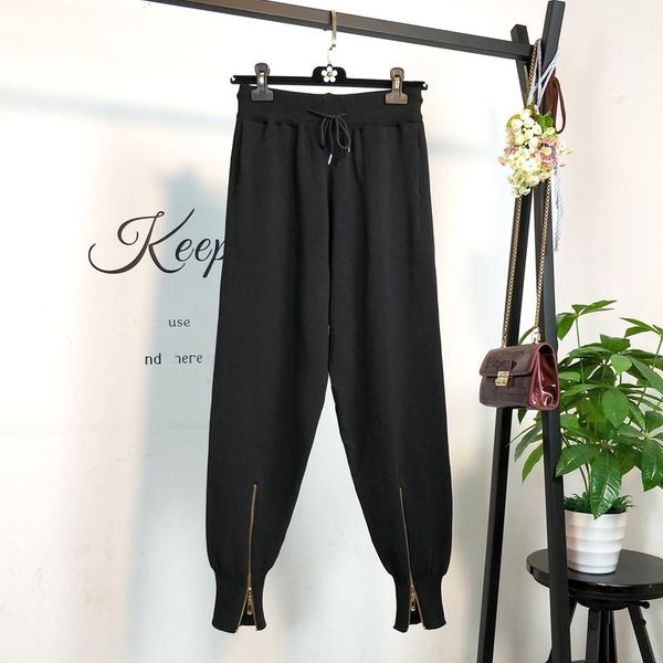 women's pants & capris qiukichonson knitted women black sweatpants 2021 spring korean fashion loose jogger zip design high waist harem, Black;white
women's pants & capris qiukichonson knitted women black sweatpants 2021 spring korean fashion loose jogger zip design high waist harem, Black;white
