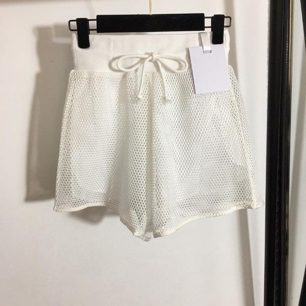 women's shorts luxury summer women elastic waist mesh hollow wild street, White;black
women's shorts luxury summer women elastic waist mesh hollow wild street, White;black