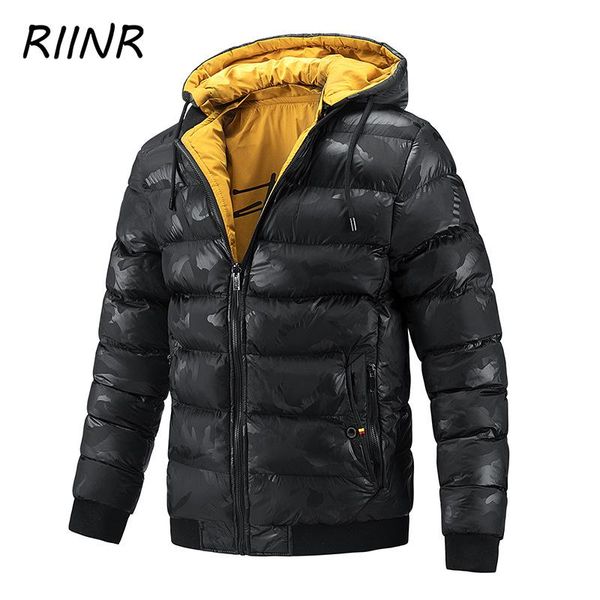 men's down & parkas riinr 2021 winter casual men's cotton-padded jacket double-sided wear hooded camouflage trend, Black
men's down & parkas riinr 2021 winter casual men's cotton-padded jacket double-sided wear hooded camouflage trend, Black