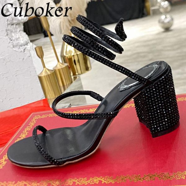 dress shoes rhinestone ankle wrap high heel summer slip on round toe woman pumps party wedding bride stiletto sandalias mujeres, Black
dress shoes rhinestone ankle wrap high heel summer slip on round toe woman pumps party wedding bride stiletto sandalias mujeres, Black