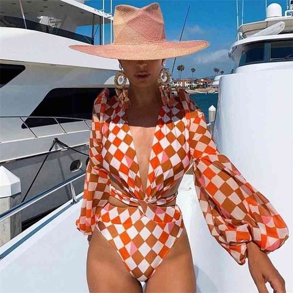 swimsuit colorful plaid swimwear women long sleeve bather bathing suit beachwear high waist biquini female 210728, White;black
swimsuit colorful plaid swimwear women long sleeve bather bathing suit beachwear high waist biquini female 210728, White;black