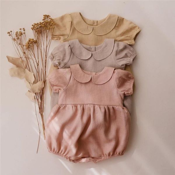 cute petal collar princess girls romper cottom linen short sleeve born baby bodysuit for toddler pajamas clothing set rompers, Blue
cute petal collar princess girls romper cottom linen short sleeve born baby bodysuit for toddler pajamas clothing set rompers, Blue