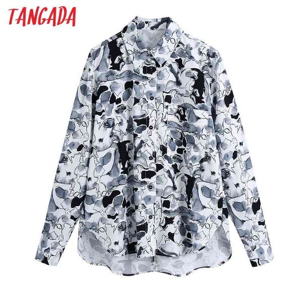 women vintage print chiffon long sleeve chic female casual loose shirt be445 210416, White
women vintage print chiffon long sleeve chic female casual loose shirt be445 210416, White