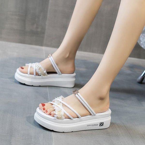 slippers two sandals for women 2021 shoe summer student platform fairy air cooler, Black
slippers two sandals for women 2021 shoe summer student platform fairy air cooler, Black
