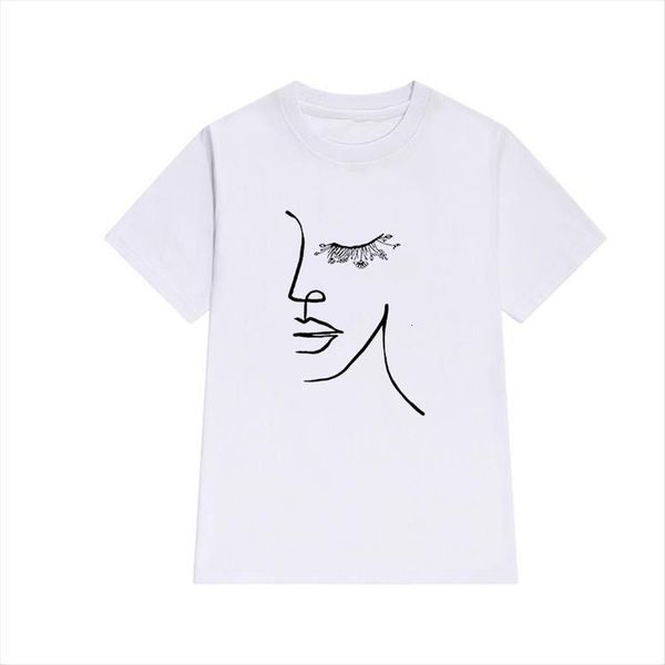 summer vogue line art womens t shirts print aesthetics tee casual beautiful, White
summer vogue line art womens t shirts print aesthetics tee casual beautiful, White