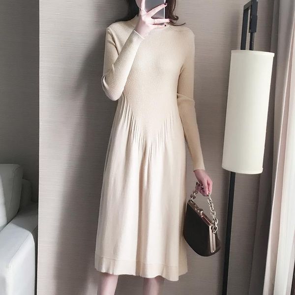 casual dresses fashion solid stretch women sweater dress long sleeve vintage warm knitted elegant vestido autumn clothing -l, Black;gray
casual dresses fashion solid stretch women sweater dress long sleeve vintage warm knitted elegant vestido autumn clothing -l, Black;gray