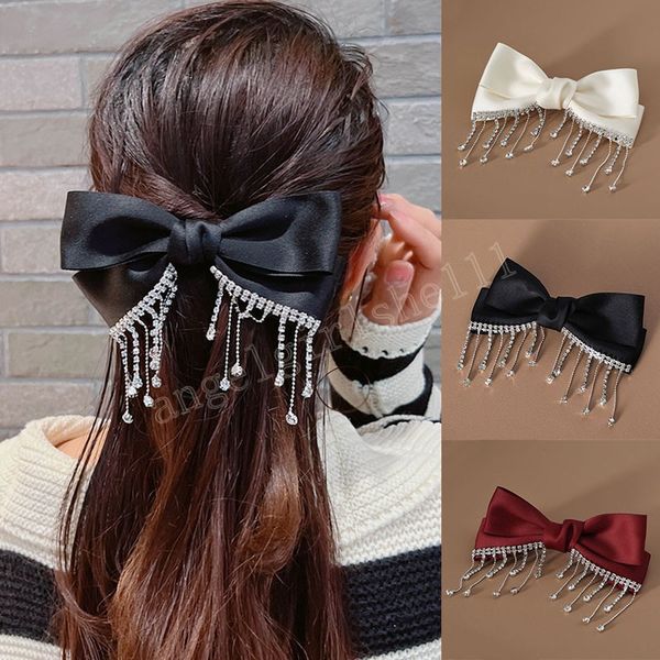 shiny double bow hairpin women rhinestone chain tassel hair clip korean style big bowknot barrettes bling hair accessories, Slivery;white
shiny double bow hairpin women rhinestone chain tassel hair clip korean style big bowknot barrettes bling hair accessories, Slivery;white