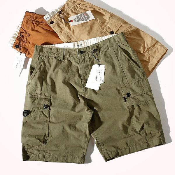 summer cargo shorts men's fashion thin quick-drying loose straight multi-pocket pure cotton washed casual knee length pants, White;black
summer cargo shorts men's fashion thin quick-drying loose straight multi-pocket pure cotton washed casual knee length pants, White;black