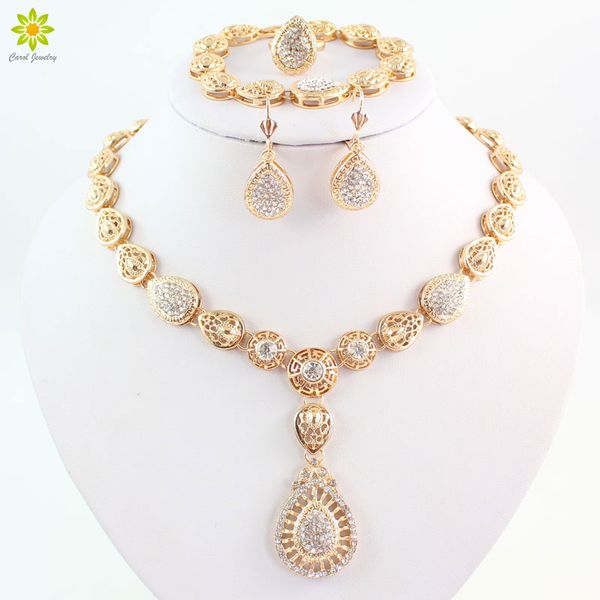 jewelry set for women fashion clear crystal wedding gold plated necklace earrings bracelet rings sets costume accessories, Slivery;golden
jewelry set for women fashion clear crystal wedding gold plated necklace earrings bracelet rings sets costume accessories, Slivery;golden