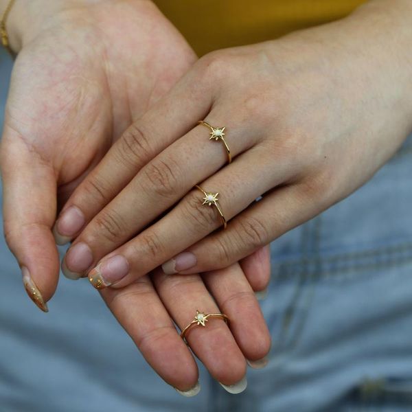 cluster rings minimalist 925 sterling silver small stackable stars shape with opal stone for women engagement jewelry gifts wholesale, Golden;silver
cluster rings minimalist 925 sterling silver small stackable stars shape with opal stone for women engagement jewelry gifts wholesale, Golden;silver
