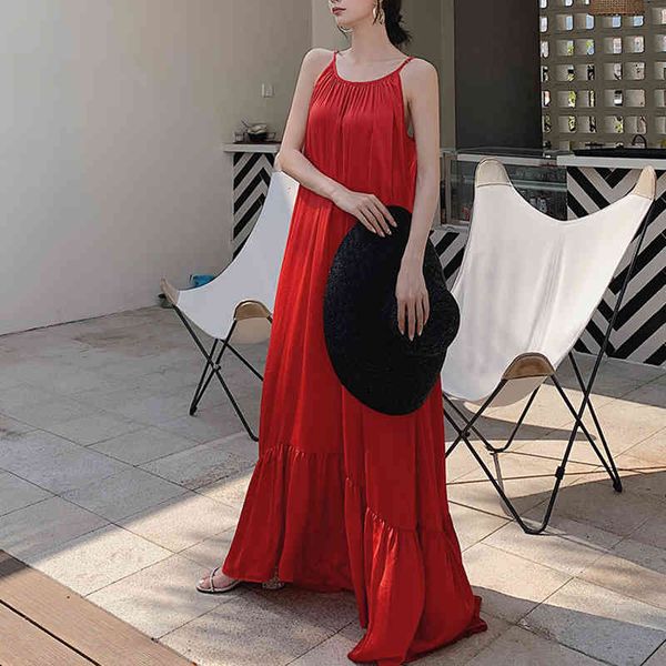 casual dresses vintage loose women o neck sleeveless spaghetti strap high waist patchwork ruffle maxi es female fashion, Black;gray
casual dresses vintage loose women o neck sleeveless spaghetti strap high waist patchwork ruffle maxi es female fashion, Black;gray