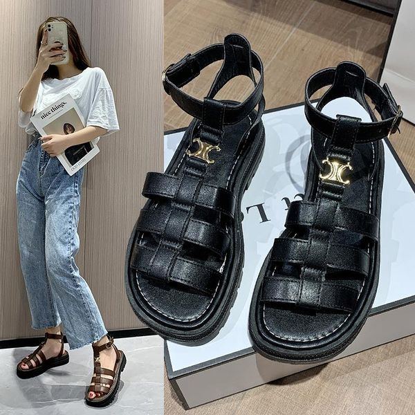 sandals summer gladiator trifle bottom women's thick 2021 flat leisure commuter vacation, Black
sandals summer gladiator trifle bottom women's thick 2021 flat leisure commuter vacation, Black