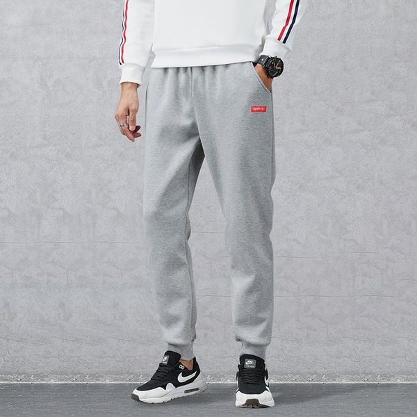 men's pants trousers sports korean fashion spring and autumn casual knitting mens pure cotton joggers, Black
men's pants trousers sports korean fashion spring and autumn casual knitting mens pure cotton joggers, Black