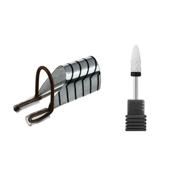 nail art equipment 5 pcs reusable stencils french & 1 cone tip ceramic drill bits electric cuticle clean rotary, Silver
nail art equipment 5 pcs reusable stencils french & 1 cone tip ceramic drill bits electric cuticle clean rotary, Silver